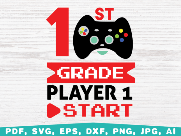 1st Grade Player1 Start Back to School Graphics
