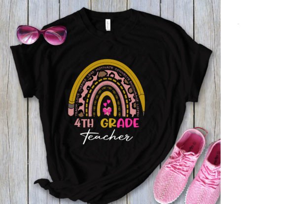4th Grade Teacher Back to School Graphics & T-Shirt Designs