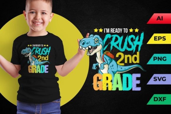 Back to School 2nd Grade T-Shirt Designs & Graphics