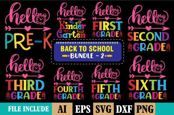 Back to School Bundle - 2: Graphics & Print Templates