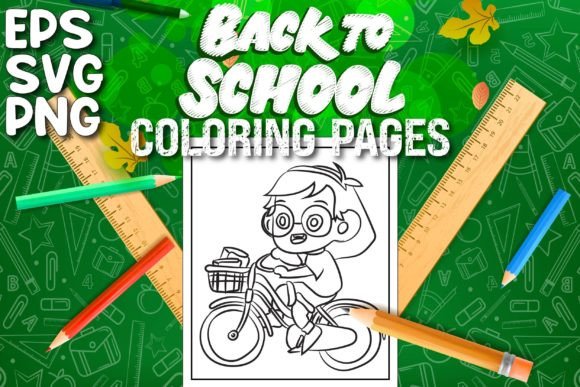 Back to School Coloring Pages Vol-23 Graphics