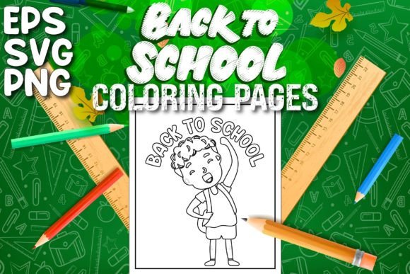 Back to School Coloring Pages Vol-4 Graphics