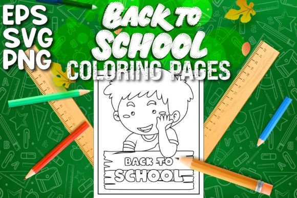 Back to School Coloring Pages Vol-6 Graphics