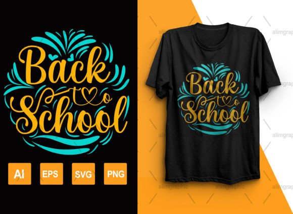 BACK-to-SCHOOL Graphics & T-Shirt Designs