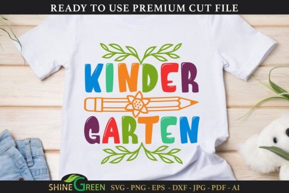 Back to School - Kindergarten SVG: Graphics for Crafts & Branding