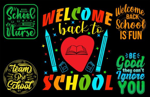 Back to School Tshirt Design Bundle Free: Graphics for Local Crafts Brands