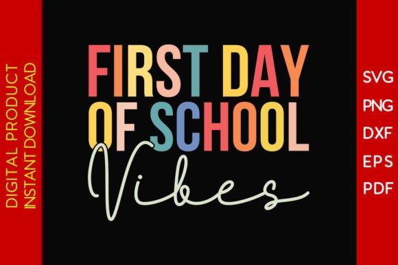 First Day of School Vibes Graphics: Crafts Meets Editorial