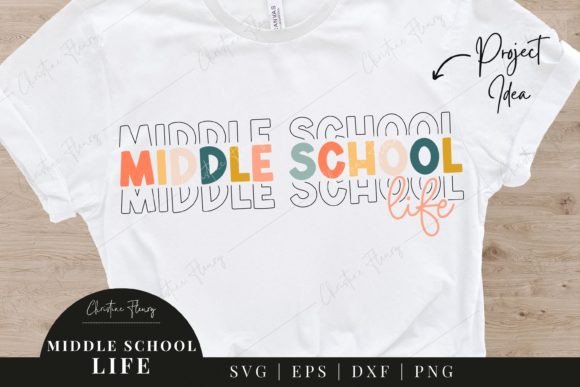 Middle School Life SVG: Back to School Graphics for Crafts