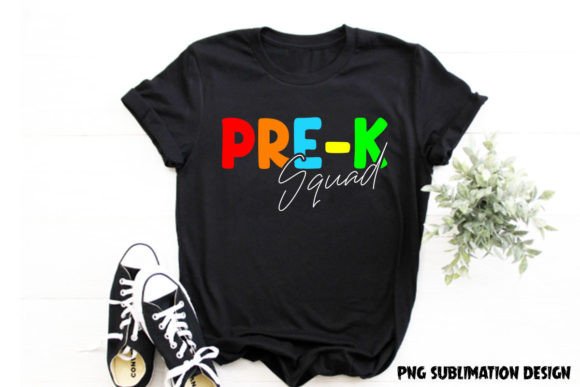 Pre-k Squad Back to School T-shirt PNG Graphics