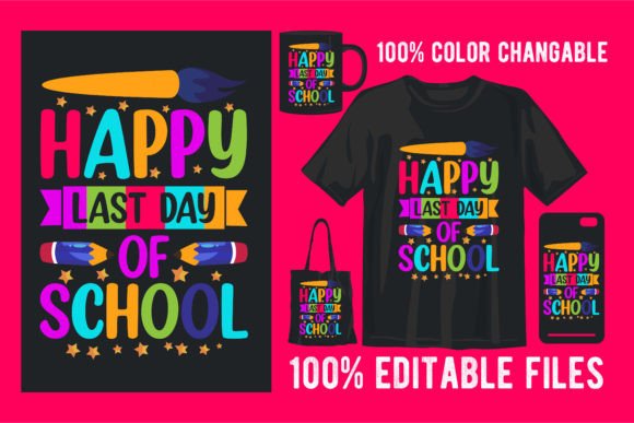 T-Shirt Designs & Graphics: Back to School Printing File