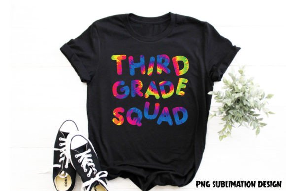 Third Grade Squad Back to School T-Shirt Graphics